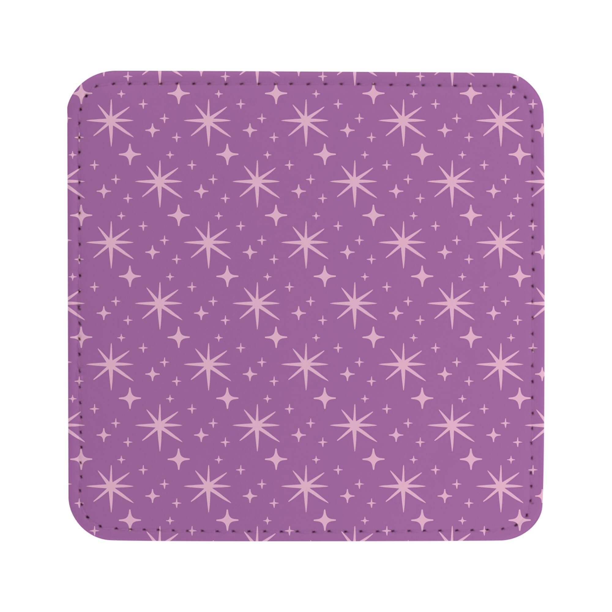 Craft Express White Square PU Leather Coasters, 4ct.